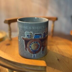 Figi Graphics Japan Charming Gray Mug Home is Where You Hang Your Memories